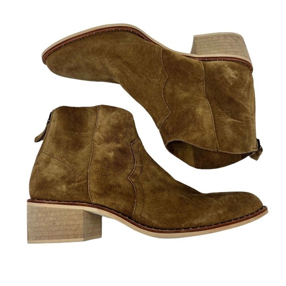 Crevo Brown Suede Ankle Boots - Picture 1 of 12